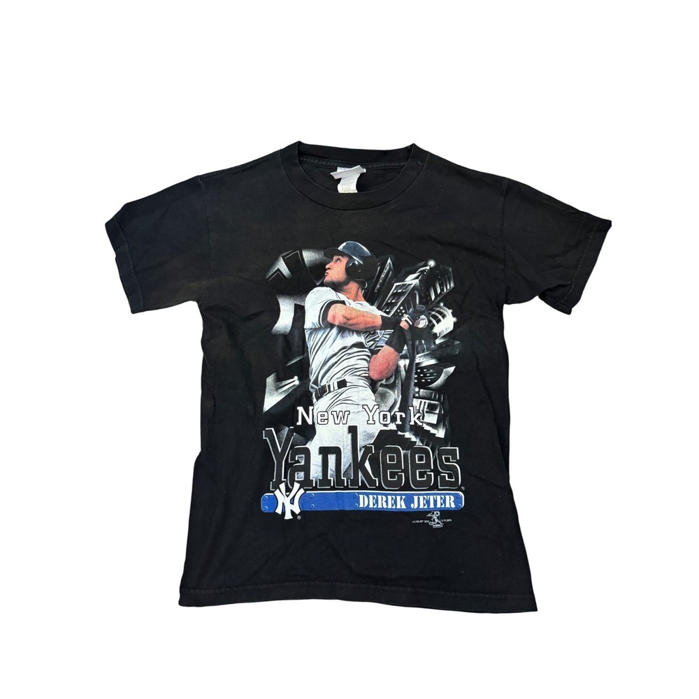 Vintage Kids New York Yankees Derek Jeter MLB Graphic T-Shirt Size M